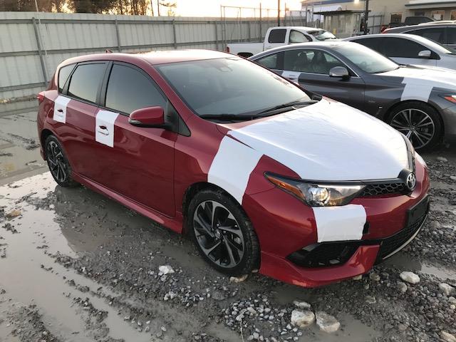 JTNKARJE8HJ546311 - 2017 TOYOTA COROLLA IM RED photo 1