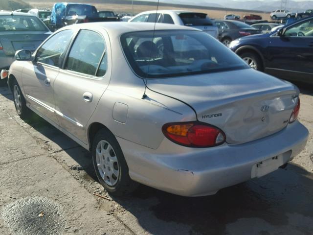 KMHJF35F5YU010850 - 2000 HYUNDAI ELANTRA GL SILVER photo 3