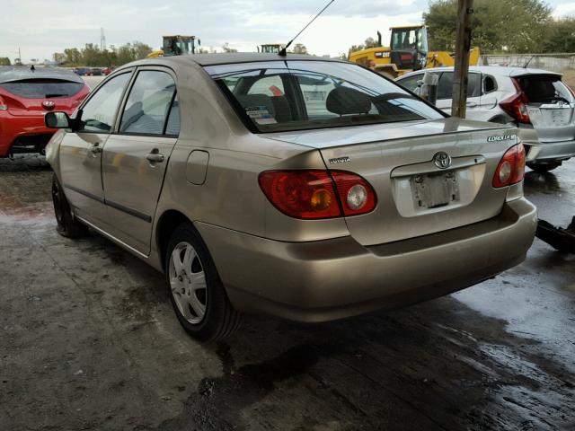 1NXBR32E34Z272299 - 2004 TOYOTA COROLLA CE BEIGE photo 3