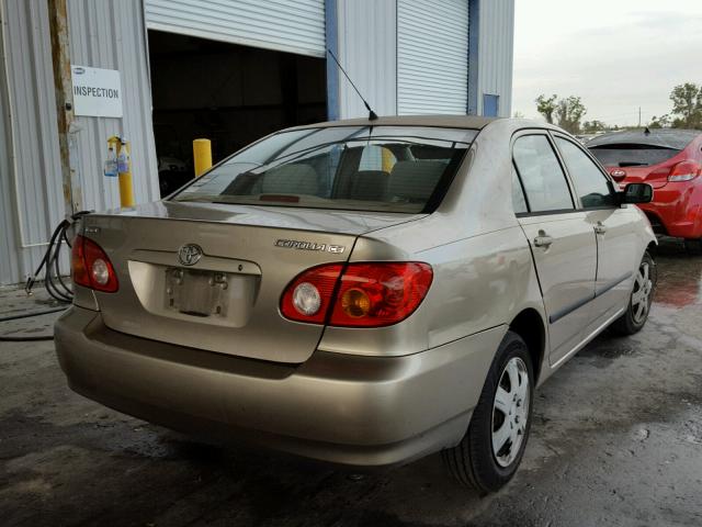 1NXBR32E34Z272299 - 2004 TOYOTA COROLLA CE BEIGE photo 4