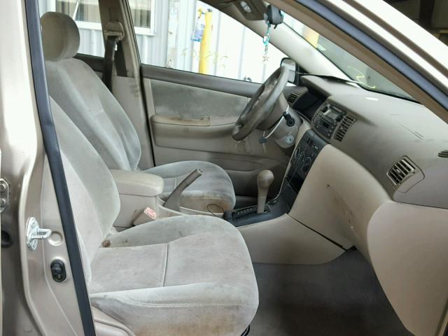 1NXBR32E34Z272299 - 2004 TOYOTA COROLLA CE BEIGE photo 5