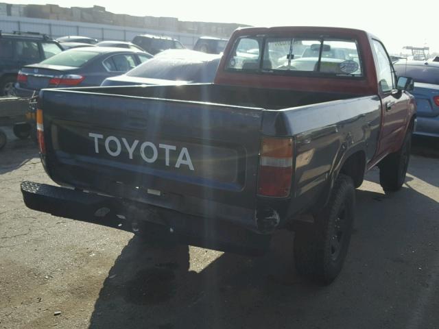 4TARN01PXPZ085516 - 1993 TOYOTA PICKUP 1/2 TWO TONE photo 4