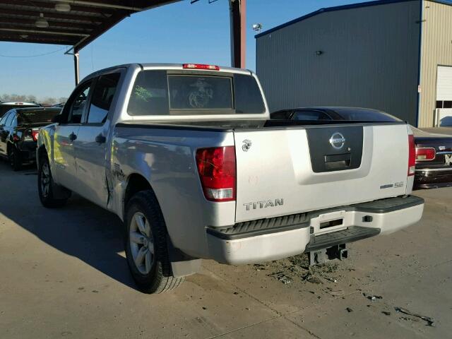 1N6BA0EK3AN317532 - 2010 NISSAN TITAN XE SILVER photo 3