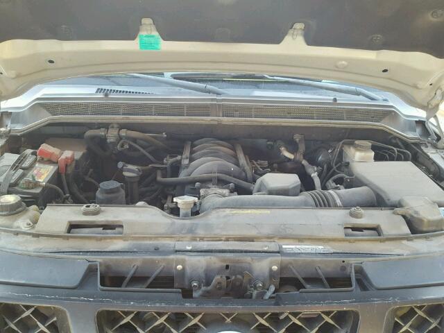 1N6BA0EK3AN317532 - 2010 NISSAN TITAN XE SILVER photo 7