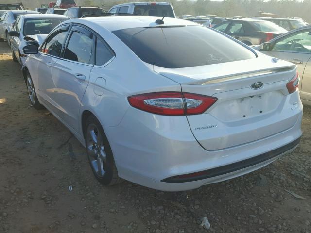 3FA6P0HR9DR101316 - 2013 FORD FUSION SE WHITE photo 3