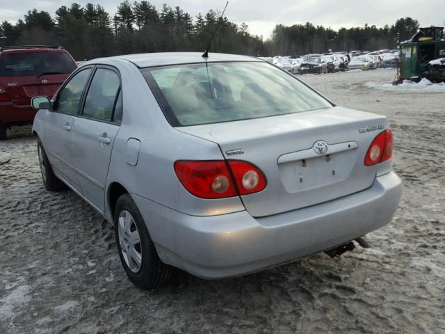 2T1BR32E55C551210 - 2005 TOYOTA COROLLA CE GRAY photo 3