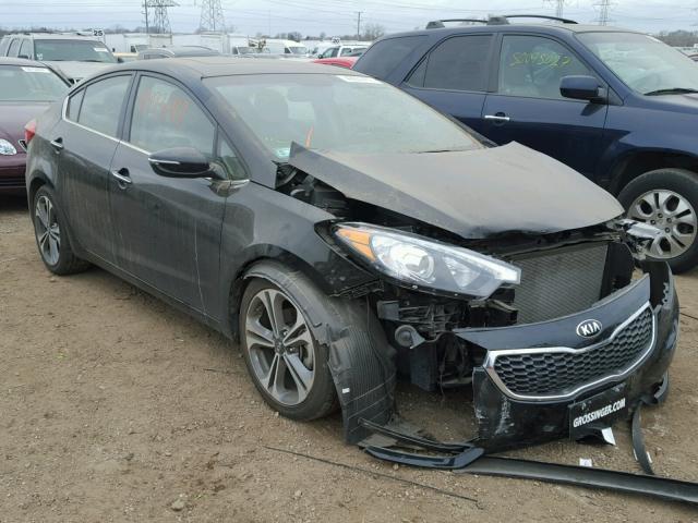 KNAFZ4A89G5550478 - 2016 KIA FORTE EX BLACK photo 1