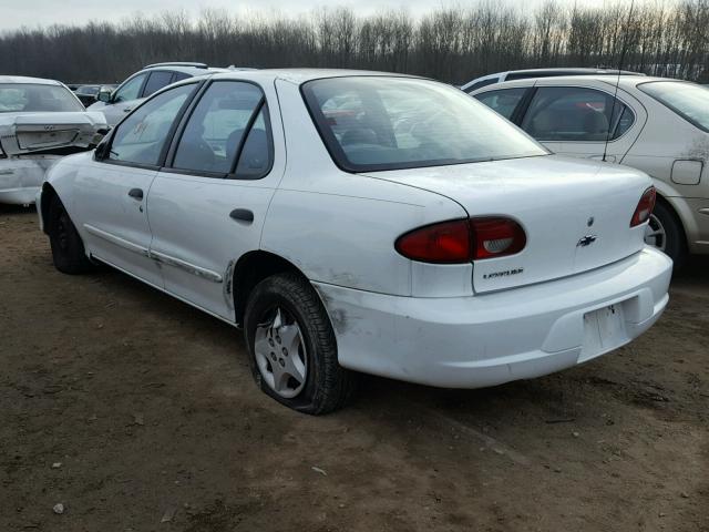 1G1JC524627205754 - 2002 CHEVROLET CAVALIER B WHITE photo 3