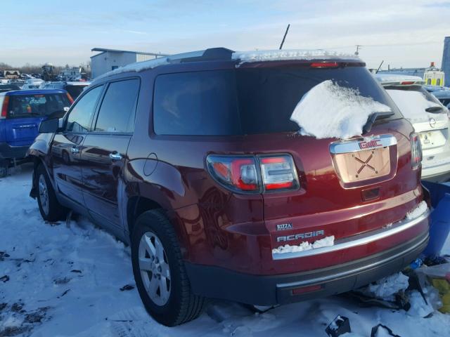 1GKKRPKD9FJ332274 - 2015 GMC ACADIA SLE RED photo 3