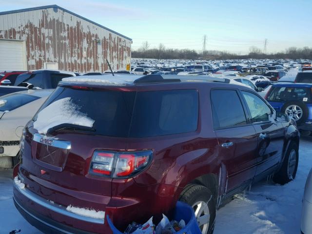 1GKKRPKD9FJ332274 - 2015 GMC ACADIA SLE RED photo 4