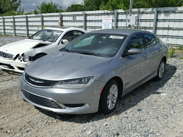 1C3CCCAB9FN744993 - 2015 CHRYSLER 200 LIMITE SILVER photo 2