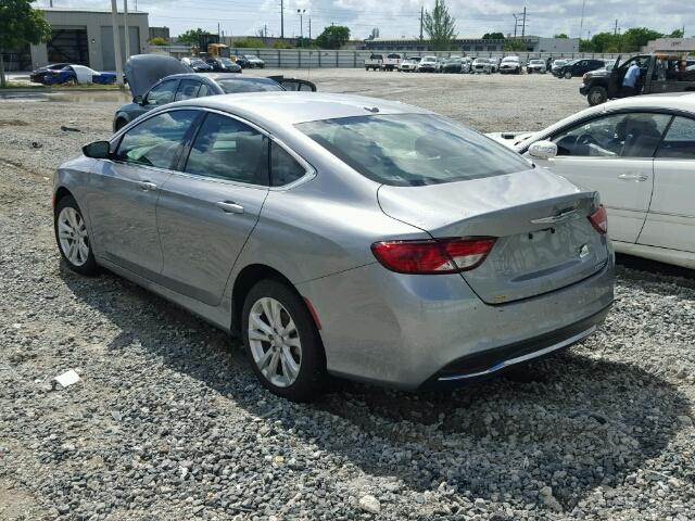 1C3CCCAB9FN744993 - 2015 CHRYSLER 200 LIMITE SILVER photo 3