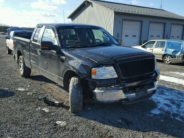 1FTPX14555NA32619 - 2005 FORD F150 BLACK photo 1