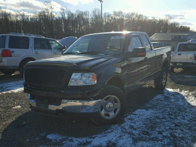 1FTPX14555NA32619 - 2005 FORD F150 BLACK photo 2