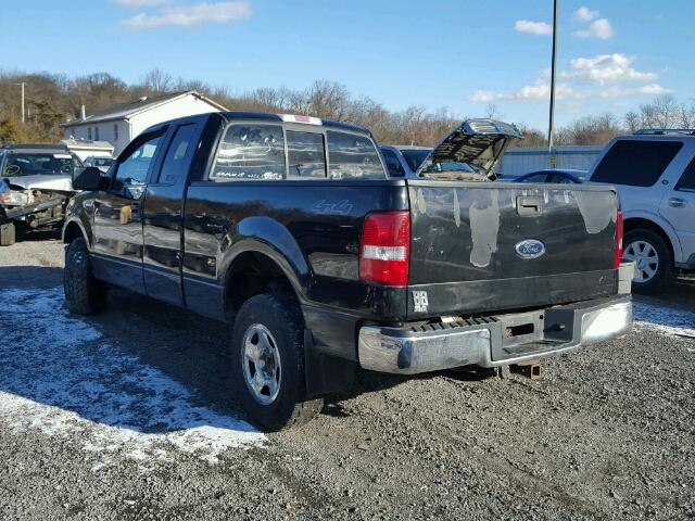 1FTPX14555NA32619 - 2005 FORD F150 BLACK photo 3