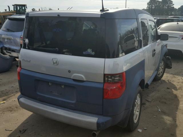 5J6YH18606L004951 - 2006 HONDA ELEMENT EX SILVER photo 4