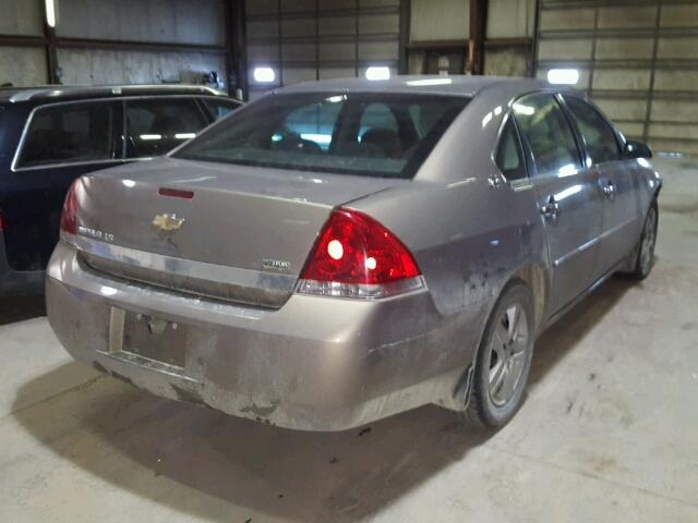 2G1WB55K979279257 - 2007 CHEVROLET IMPALA LS BROWN photo 4