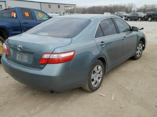 4T1BE46K19U893243 - 2009 TOYOTA CAMRY BASE GREEN photo 4