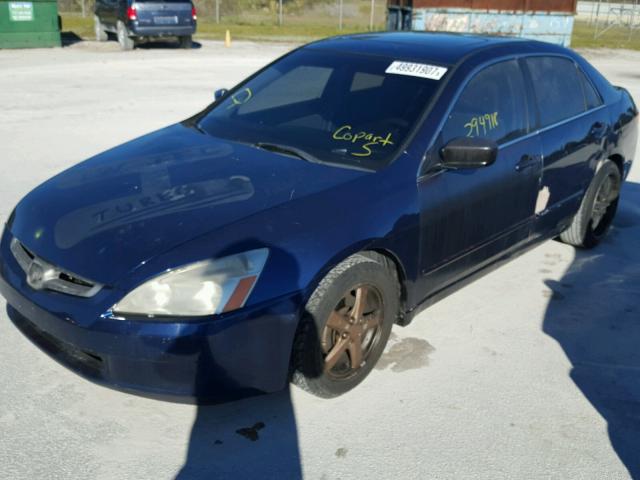 1HGCM56794A161600 - 2004 HONDA ACCORD EX BLUE photo 2