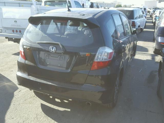 JHMGE8G59CC023990 - 2012 HONDA FIT SPORT BLACK photo 4