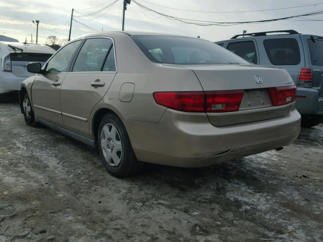 1HGCM56465A055886 - 2005 HONDA ACCORD LX GOLD photo 3