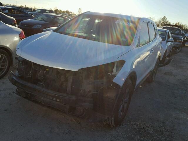 5XYZT3LB7DG014989 - 2013 HYUNDAI SANTA FE S WHITE photo 2
