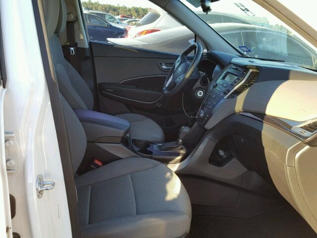 5XYZT3LB7DG014989 - 2013 HYUNDAI SANTA FE S WHITE photo 5