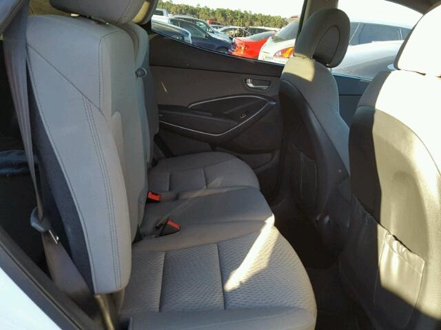 5XYZT3LB7DG014989 - 2013 HYUNDAI SANTA FE S WHITE photo 6