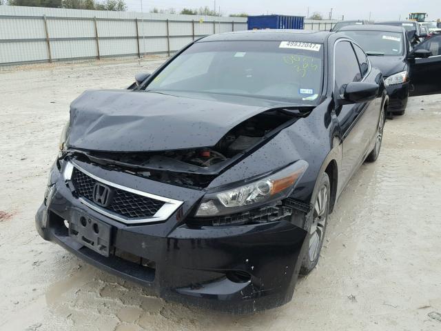 1HGCS12819A002395 - 2009 HONDA ACCORD EXL BLACK photo 2