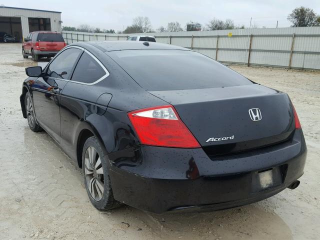 1HGCS12819A002395 - 2009 HONDA ACCORD EXL BLACK photo 3