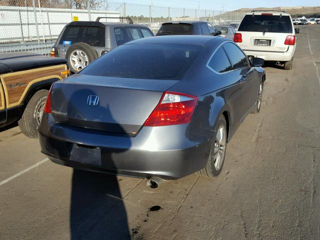 1HGCS12359A007619 - 2009 HONDA ACCORD LX GRAY photo 4