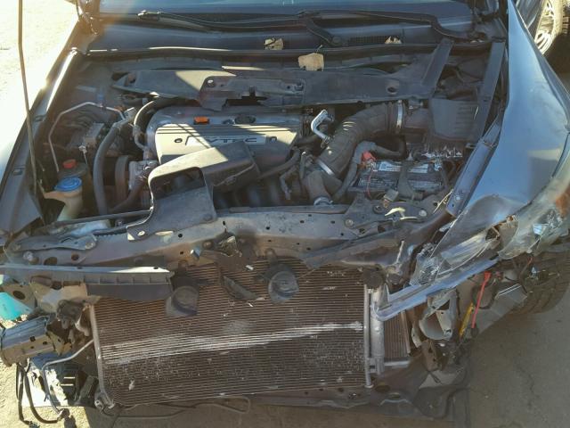 1HGCS12359A007619 - 2009 HONDA ACCORD LX GRAY photo 7