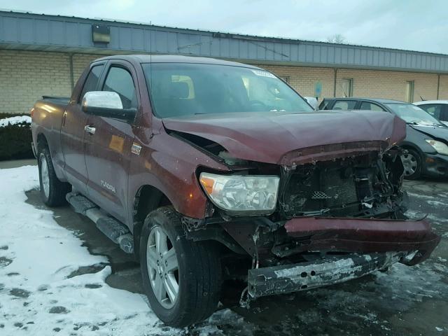 5TFBV58177X003046 - 2007 TOYOTA TUNDRA DOU MAROON photo 1