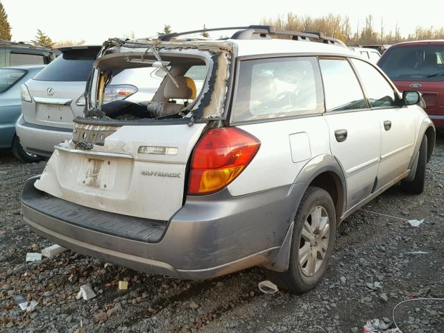 4S4BP61C957303871 - 2005 SUBARU LEGACY OUT WHITE photo 4