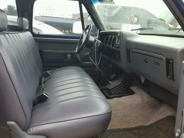 1B7HE16Y2PS256792 - 1993 DODGE D-SERIES D BLUE photo 5