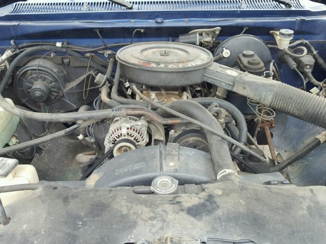 1B7HE16Y2PS256792 - 1993 DODGE D-SERIES D BLUE photo 7