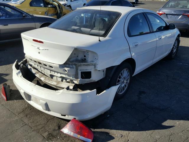 1C3EL46X14N367821 - 2004 CHRYSLER SEBRING LX WHITE photo 4