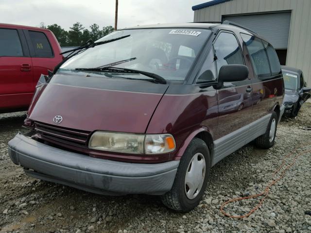 JT3AC11R1M0037616 - 1991 TOYOTA PREVIA DLX BURGUNDY photo 2