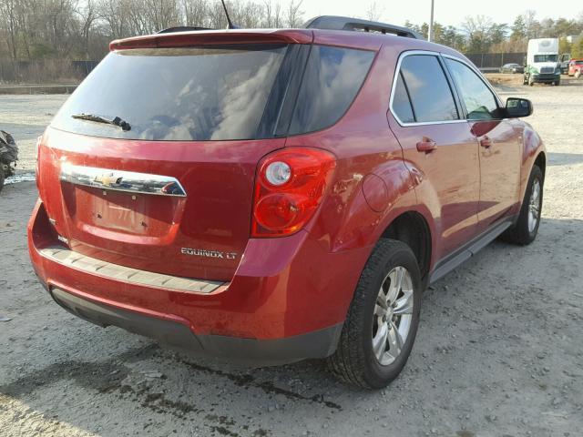 1GNFLFEK6EZ100533 - 2014 CHEVROLET EQUINOX LT RED photo 4