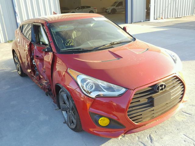 KMHTC6AE9EU199546 - 2014 HYUNDAI VELOSTER T RED photo 1