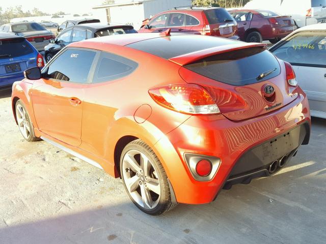 KMHTC6AE9EU199546 - 2014 HYUNDAI VELOSTER T RED photo 3