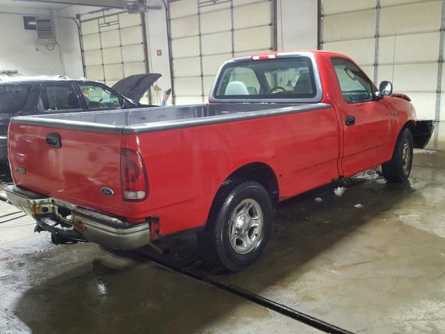 2FTRF17272CA79939 - 2002 FORD F150 RED photo 4