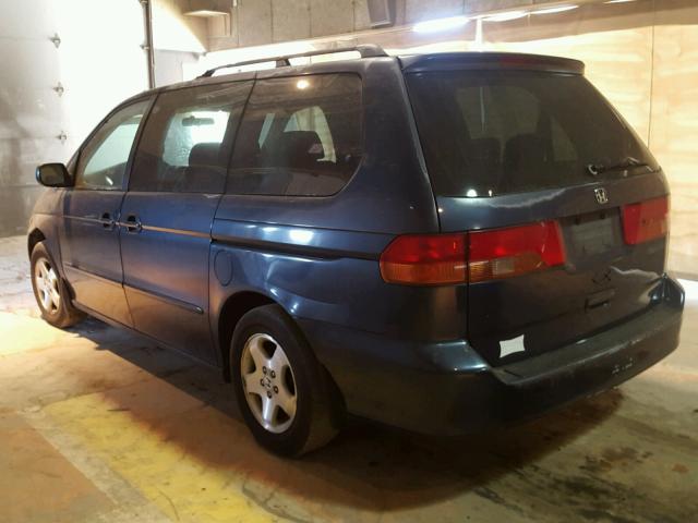 2HKRL1863XH506304 - 1999 HONDA ODYSSEY EX BLUE photo 3