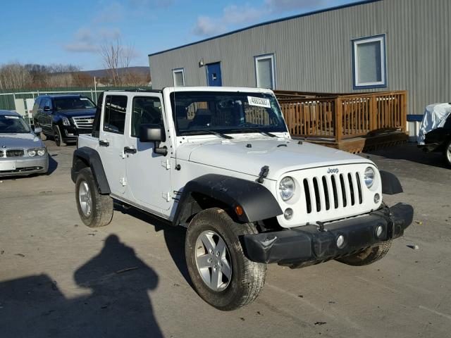 1C4HJWDGXGL235816 - 2016 JEEP WRANGLER U WHITE photo 1