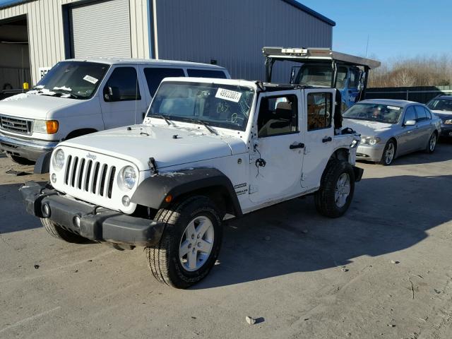 1C4HJWDGXGL235816 - 2016 JEEP WRANGLER U WHITE photo 2