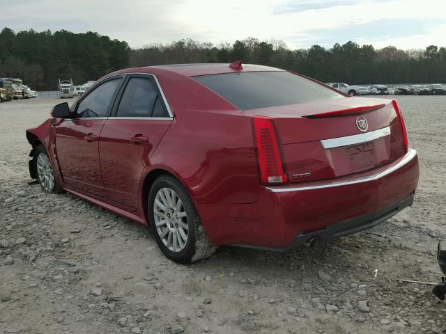 1G6DA5E55C0143730 - 2012 CADILLAC CTS RED photo 3