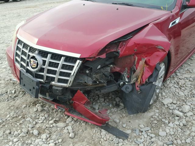 1G6DA5E55C0143730 - 2012 CADILLAC CTS RED photo 9