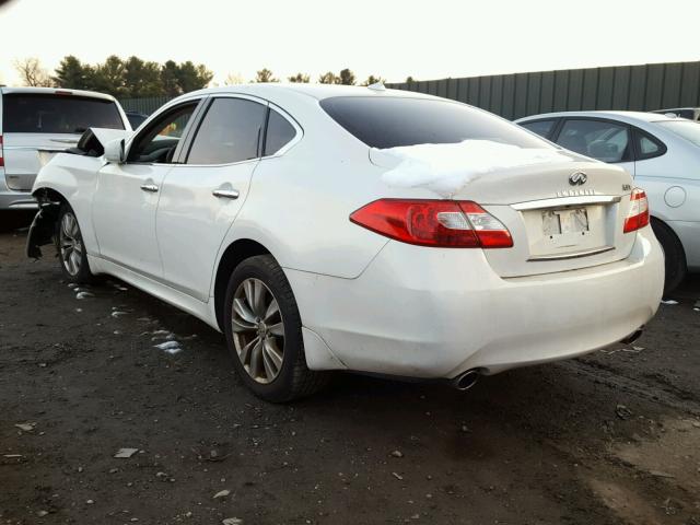 JN1BY1AR3CM393366 - 2012 INFINITI M37 X WHITE photo 3