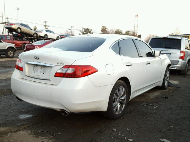 JN1BY1AR3CM393366 - 2012 INFINITI M37 X WHITE photo 4