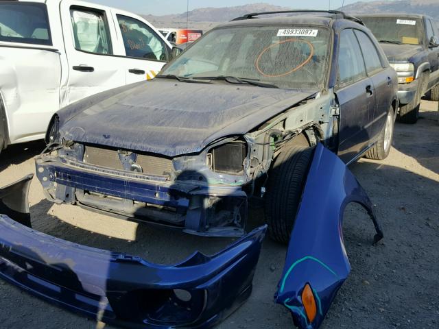 JF1GG65543G808810 - 2003 SUBARU IMPREZA TS BLUE photo 2